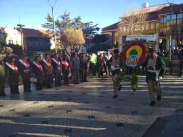 Depósito de ofrendas florales.