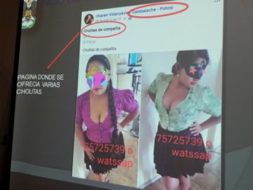 Ofrecían cholitas disfrazadas para sexo