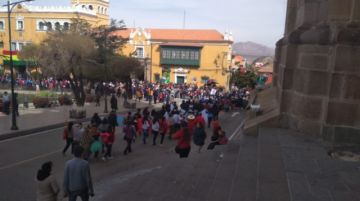 Varias marchas convergen en el centro.