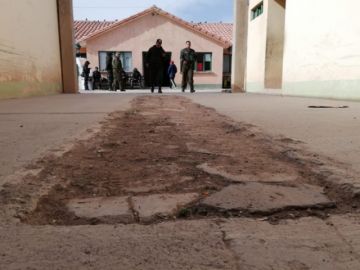 En interior del penal.