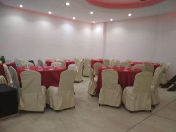 Asi está el salón Gold Silver, escenario de la elección