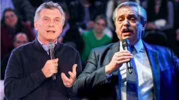 Macri, por la reelección; Fernández, por el cambio. 