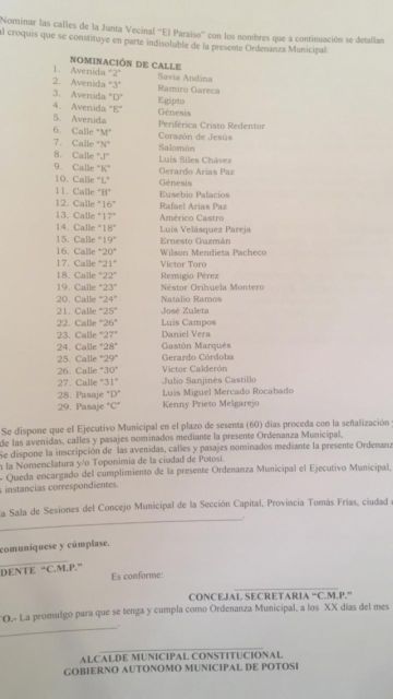 El informe de la comisión.
