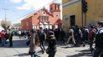 Había presencia policial y de universitarios.