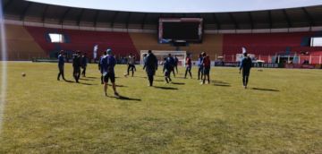 Las previas del partido.