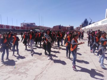Al final del recorrido.