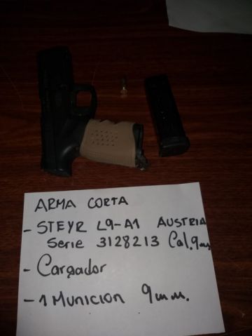 Armas incautadas.