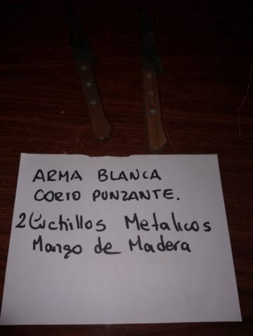Armas incautadas.
