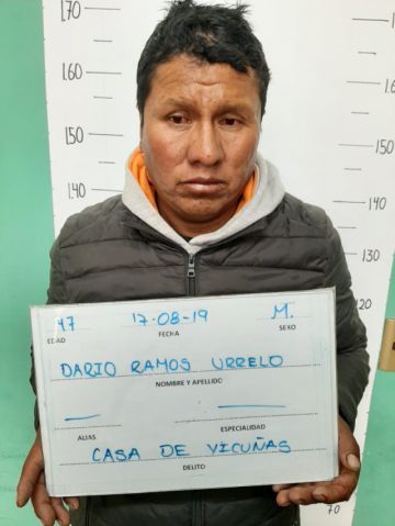 Uno de los detenidos.