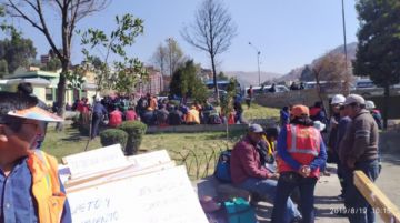 Se movilizan en La Paz.