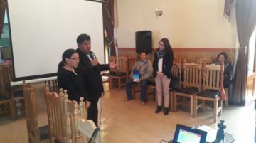 Presentaron la información en el hemiciclo.