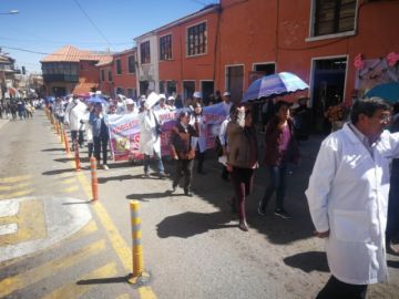 Se movilizan por el centro de la ciudad.