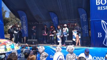 Bonny Lovi en el escenario.