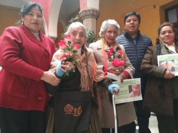 En el agasajo en la Alcaldía.