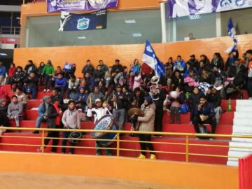 Previas del partido.