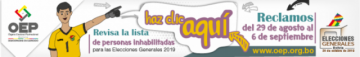  Esta actividad es parte del Calendario Electoral.