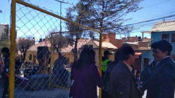 La Affap puso rejas provisionales para coadyuvar a la seguridad en el templo.