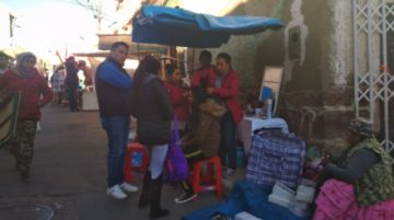 Las actividades económicas comienzan temprano.