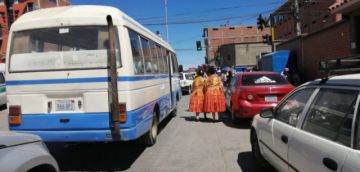Congestionamiento vehicular en la h Players y Universitaria