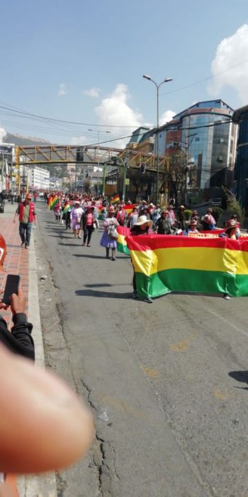 Están movilizados en La Paz.