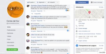 Las opiniones de los lectores de Correo del Sur.