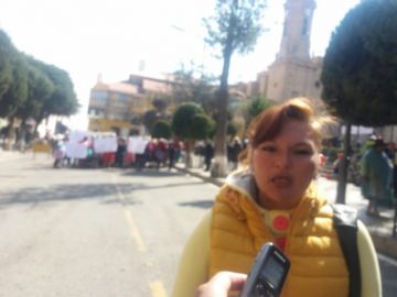 Llegaron hasta el centro citadino con su protesta.
