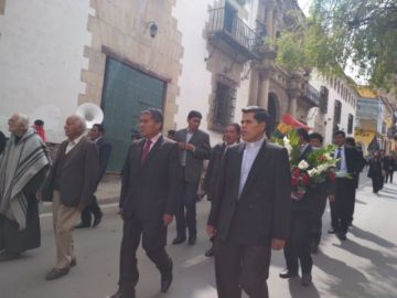 Desfilaron esta mañana.