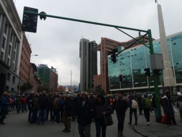 Colapsan el centro paceño.
