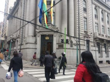 Colapsan el centro paceño.
