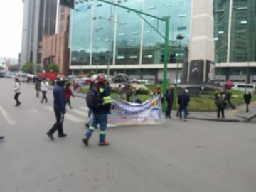 Colapsan el centro paceño.