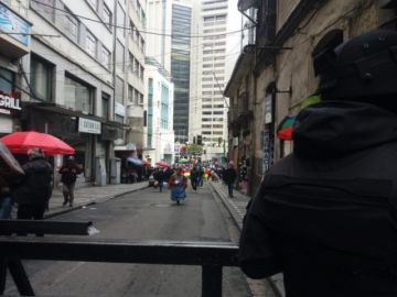 Las protestas en La Paz.