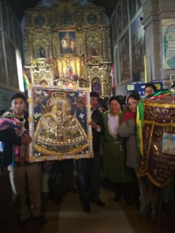 La procesión retornó al templo de San Martín