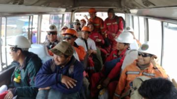 Estuvieron en Santa Cruz y fueron recibidos por sus familias.