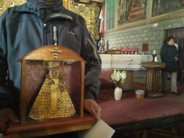 La procesión retornó al templo de San Martín