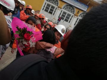 Estuvieron en Santa Cruz y fueron recibidos por sus familias.
