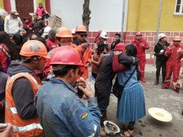 Estuvieron en Santa Cruz y fueron recibidos por sus familias.