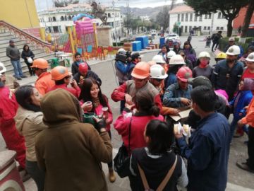 Estuvieron en Santa Cruz y fueron recibidos por sus familias.
