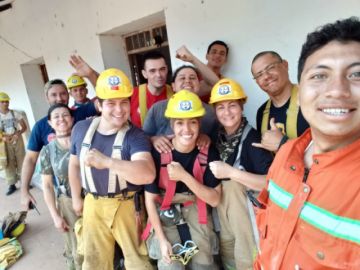 Estuvieron en Santa Cruz y fueron recibidos por sus familias.