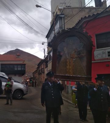 La procesión con la imagen que fray Diego de Ocaña pintó en 1600.