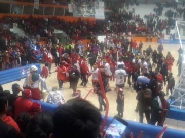 La vuelta olímpica.