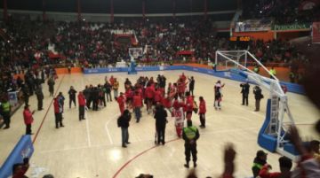 Festejo en la cancha
