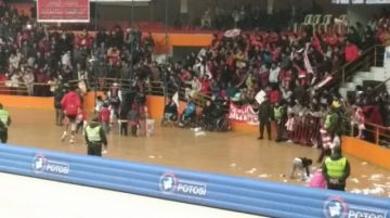 Festejo en la cancha