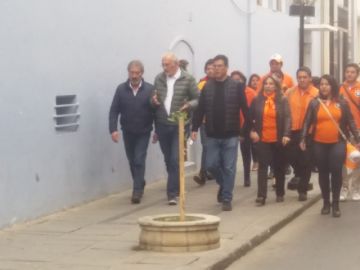 El candidato está en Tarija.