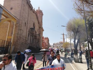 Llegaron hasta el centro de la ciudad.