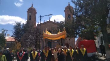 En el centro de la ciudad.