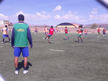 El plantel lila trabaja en espacio reducido.