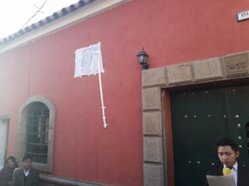 El acto se desarrolló en el inmueble de calle Nogales.