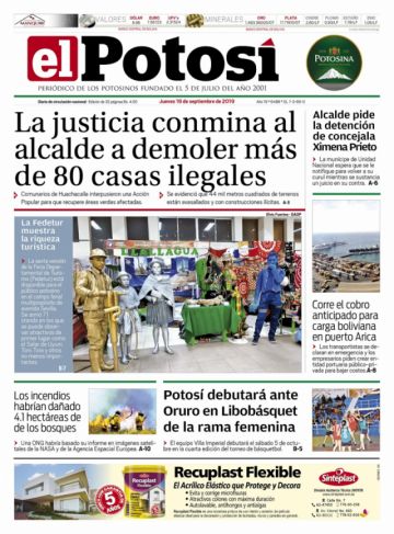 La portada de hoy.