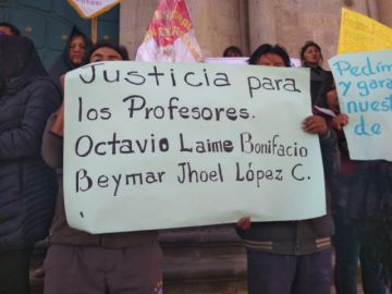 Las protestas en Potosí.