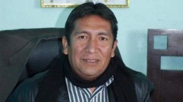 El alcalde de Uyuni Patricio Mendoza.